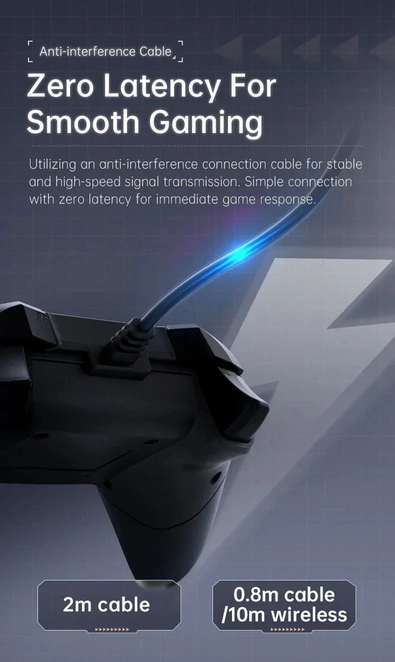 G3S Gamepads wired game controller linear effect joystick RGB 8-channel mechanical tactile D-pad suitable for PC Android gift