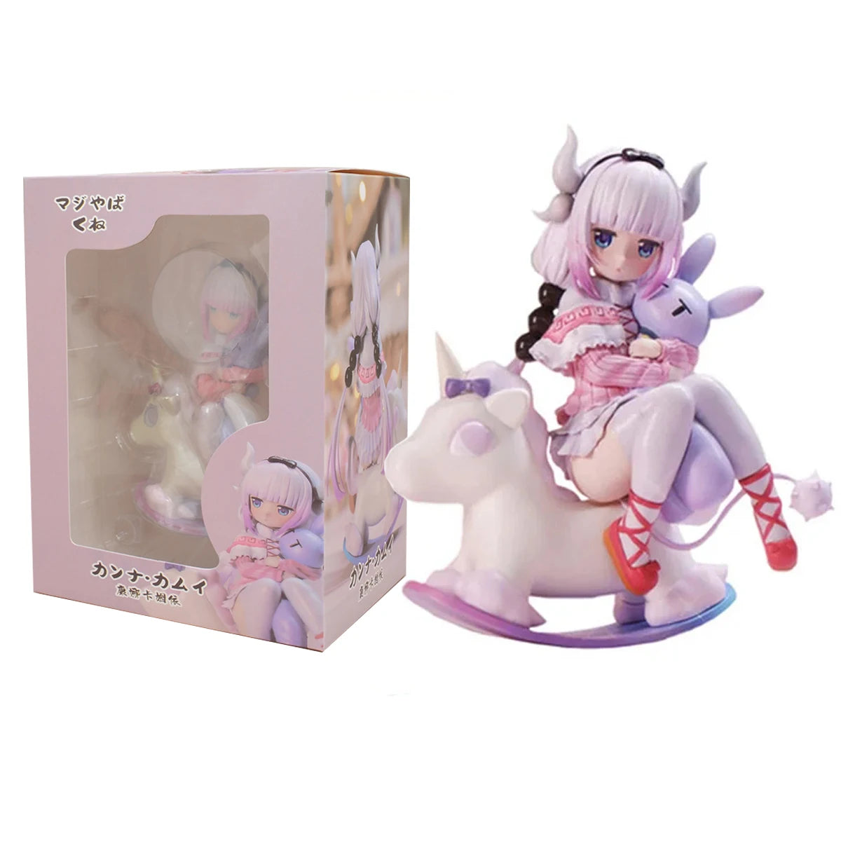 14CM Cute Kobayashi Kanna Kamui Anime Miss Kobayashi's Dragon Maid Trojan Horse Action Figure PVC KannaKamui Model Toy Gift
