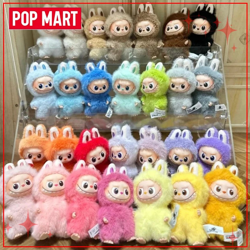 POPMART Чудовищата Лабубу V4 Pin for Love Series Blind Box Vinyl Face Plush Doll Visual Keyring Toy Коледни подаръци