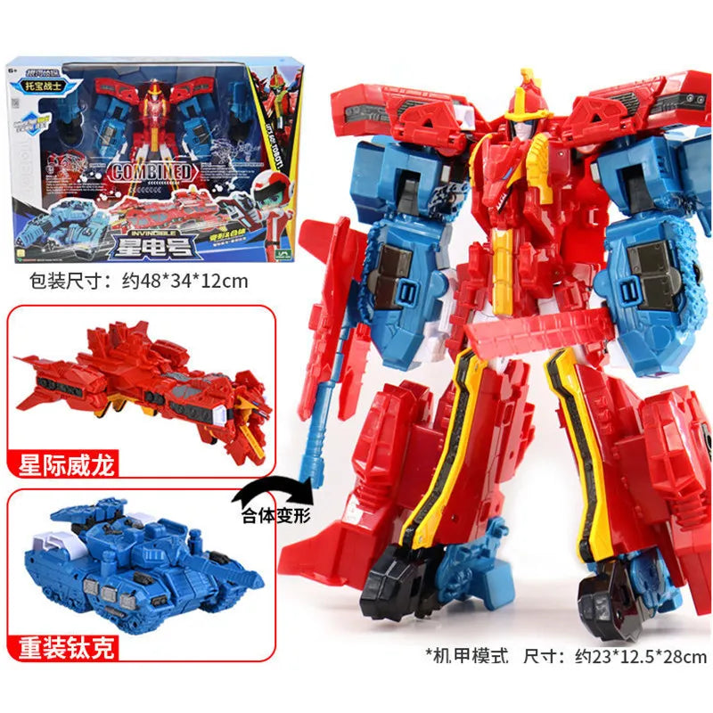 New Korea Tobot Transformation Robot Anime Cartoon Tobot Brothers Deformation Car Action Figure Large Vehicle For Child Gifts