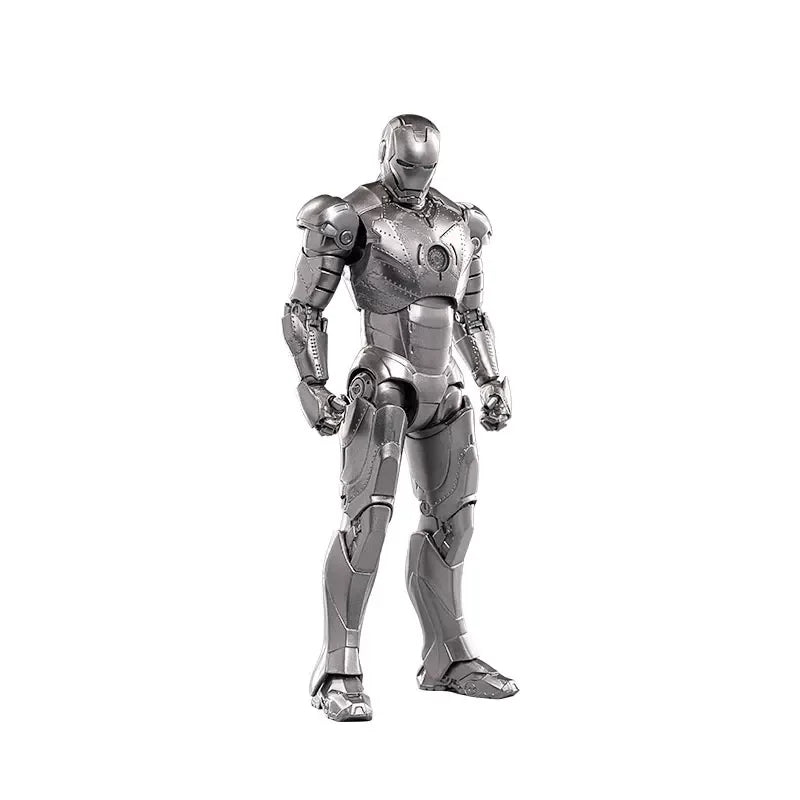 Disney Official Marvel 10th Anniversary Iron Man Buildable Action Figure Collectible Desktop Statue For Kids Boys Birthday Gift