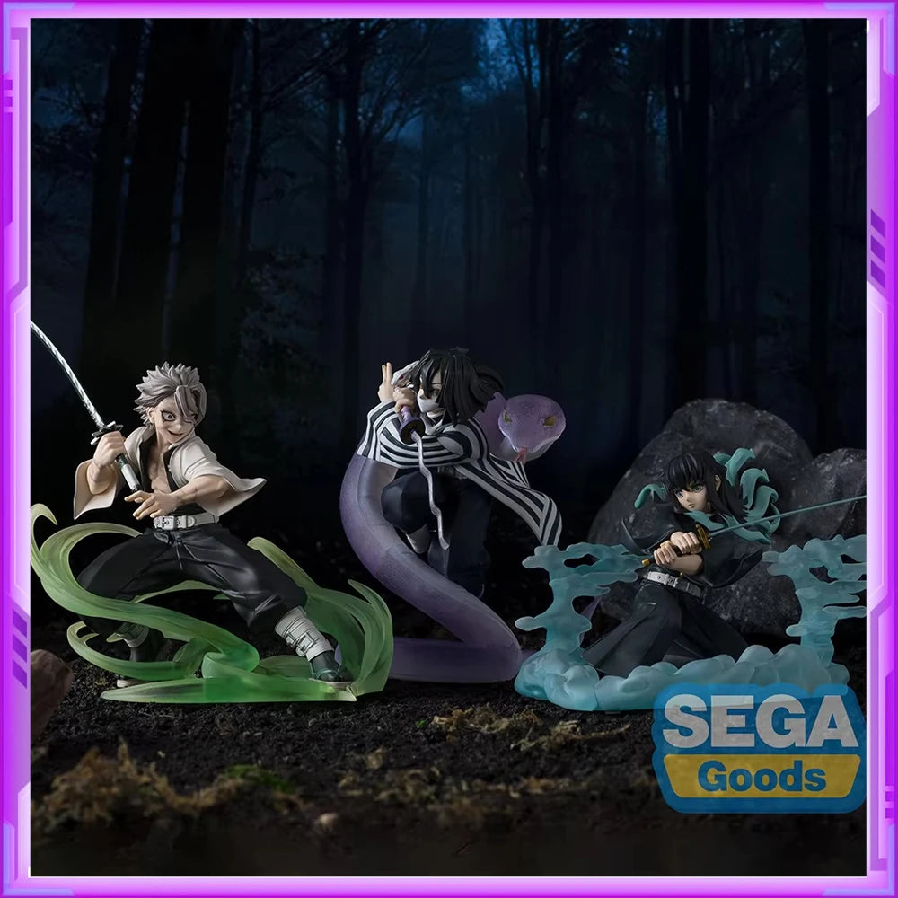 Original SEGA Xross Link Demon Slayer Shinazugawa Sanemi Iguro Obanai Tokitou Muichirou Anime Figure Action Figures Model Toys