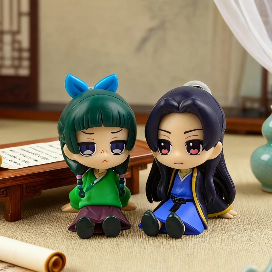 Q Version The Apothecary Diaries Maomao Jinshi Mini Figure Anime Periphery Kawaii Sitting Toys Desktop Car Ornaments Model Gifts