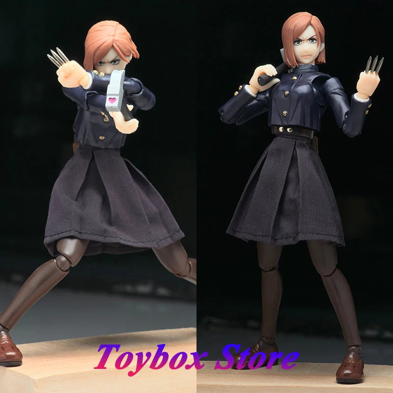 1/12 Кугисаки Нобара Аниме Жена Войник Мини Пола Играчки Дрехи Аксесоар За Джуджуцу Кайсен 6 инча Shf Фигурка Декорация