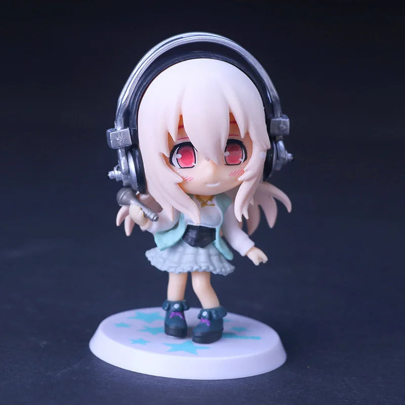 SUPER SONICO THE ANIMATION Anime Figures SUPER SONICO Kawaii Model Doll Peripherals Figures Manga Anime Action Gift Toys Game