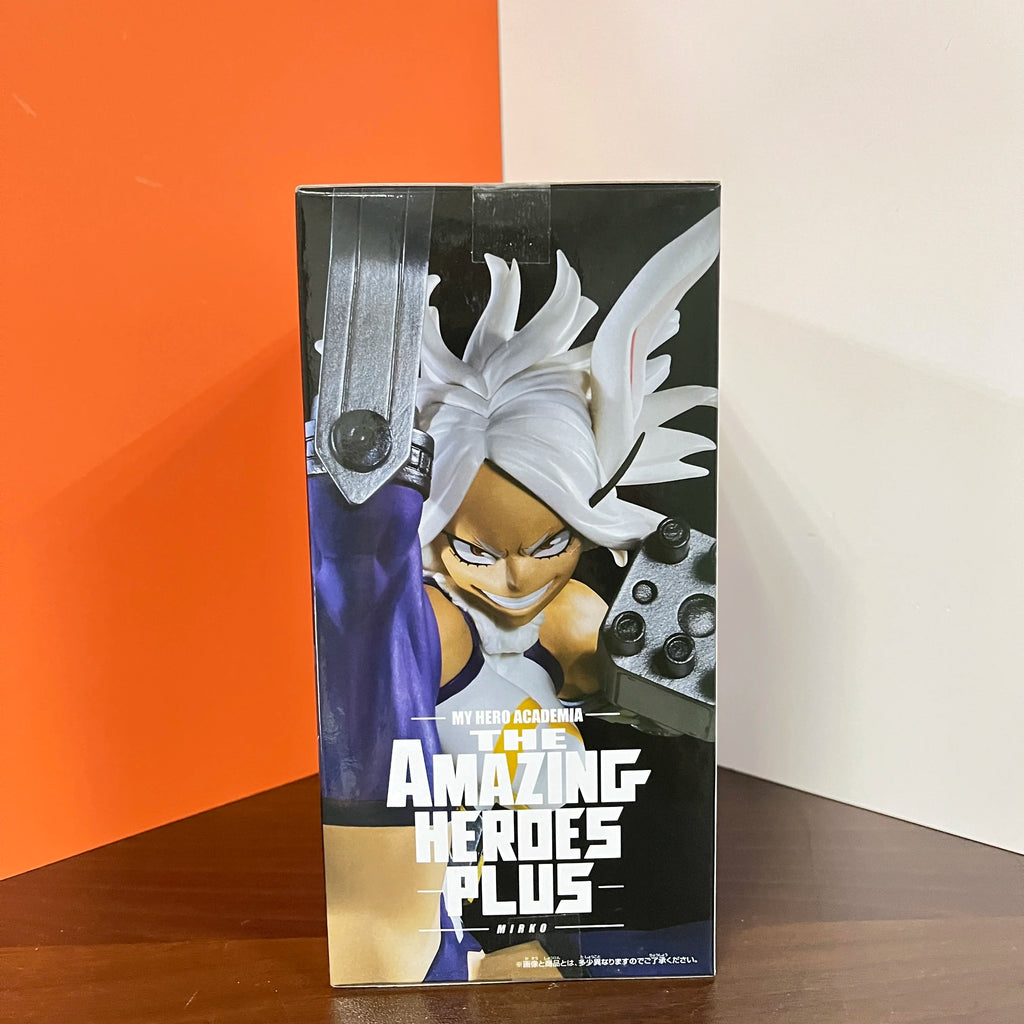 Original BANDAI My Hero Academia Mirko THE Amazing Heroes Plus Action Figure Toy Boku no Hero Academia PVC Model Collection Doll