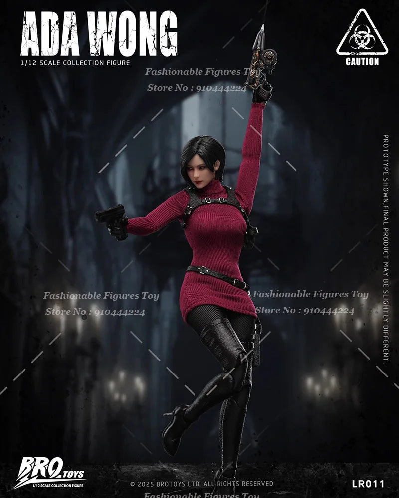 BROTOYS LR011 1/12 Women Soldier Classic Battle Doll Ada Wong Killer Full Set 6Inch Action Figure Collection Gift Toys