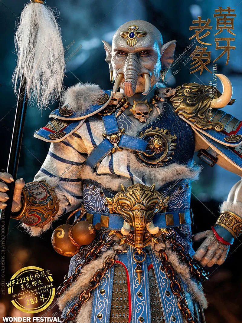 Three Demons HAOYUTOYS 1/6 Scale Collectible The Journey to the West Yellow Toothed Old Elephant Lion Eagle 12'' Action Figure