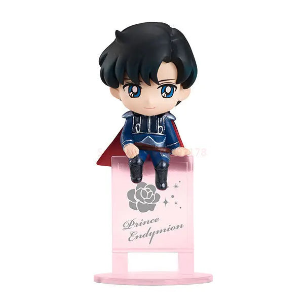 Ochatomo Series Sailor Moon R Night & Day Pvc Figures Toys 6pcs/set Serenity Black Lady Small Lady Chiba Mamoru Diamond Toy Gift