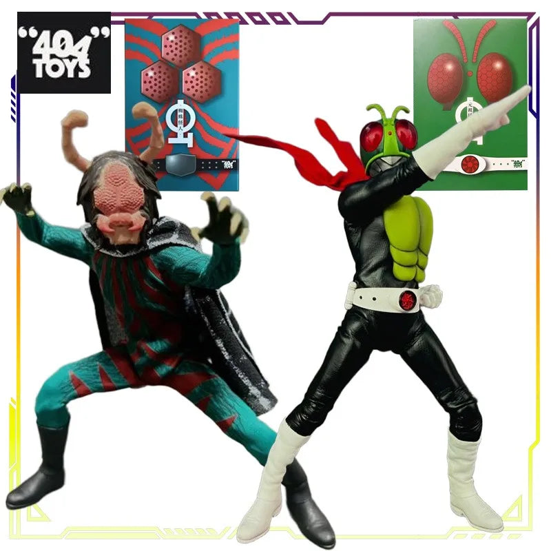 404TOYS Original Kamen Rider1\12 Series Yuanzu Insect Warrior\Spider Monster Anime Action Figure Model Toys Gifts Fo Boys