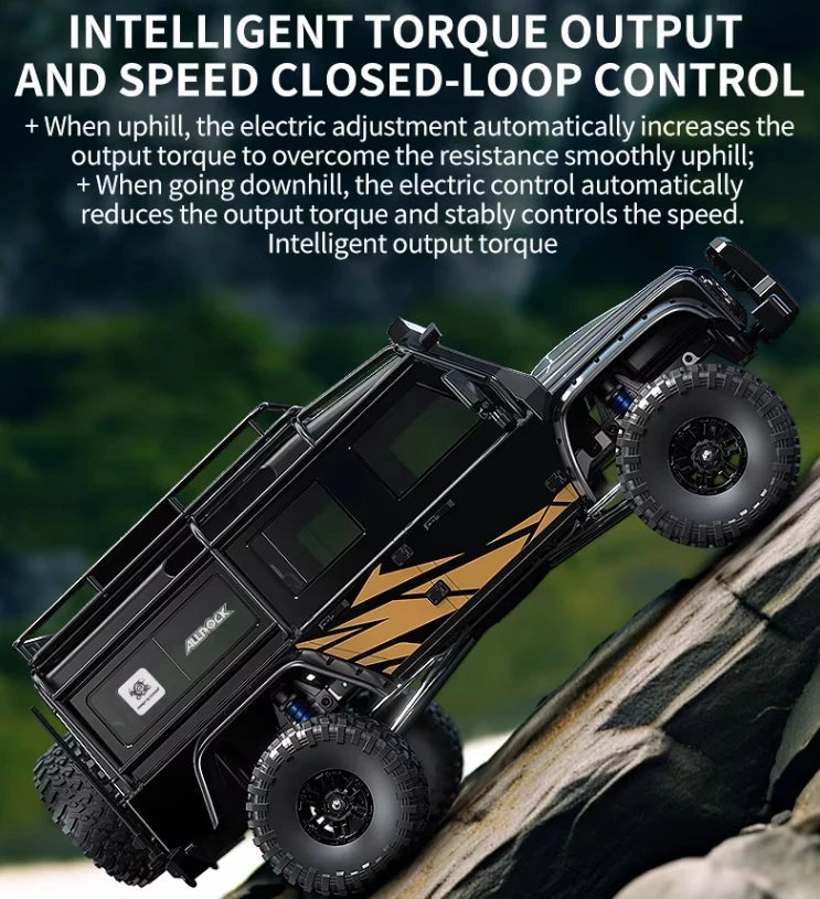 2025 MJX Hyper Go H8H Upgraded H8H+ 1/8 Scale ALLROCK Defender 4WD Brushless Climbing RC Cars Off Road Rock Crawler 4x4 Drive