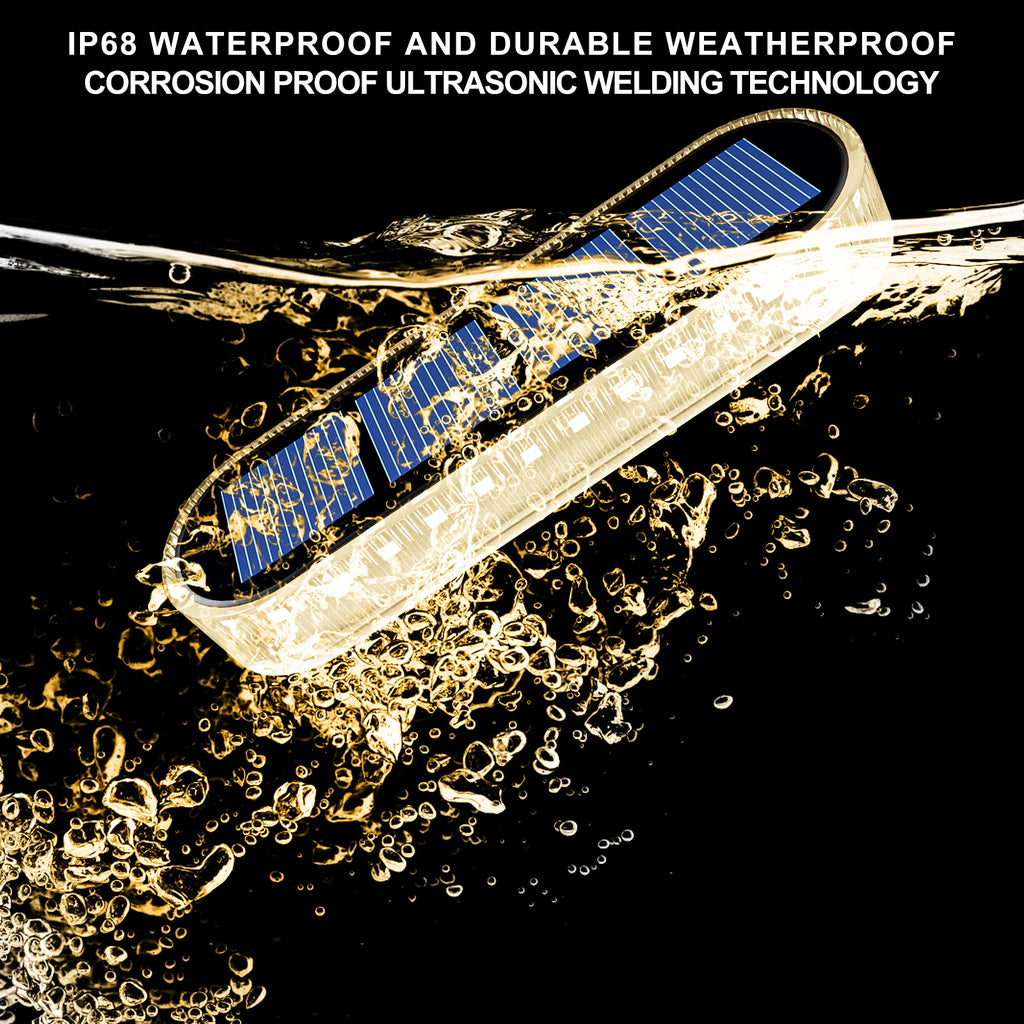 Quality Solar Step Lights Waterproof IP68 Warm White LED Path Lights Solar Powered Light Bar for Stairs Driveway Walkway Dock