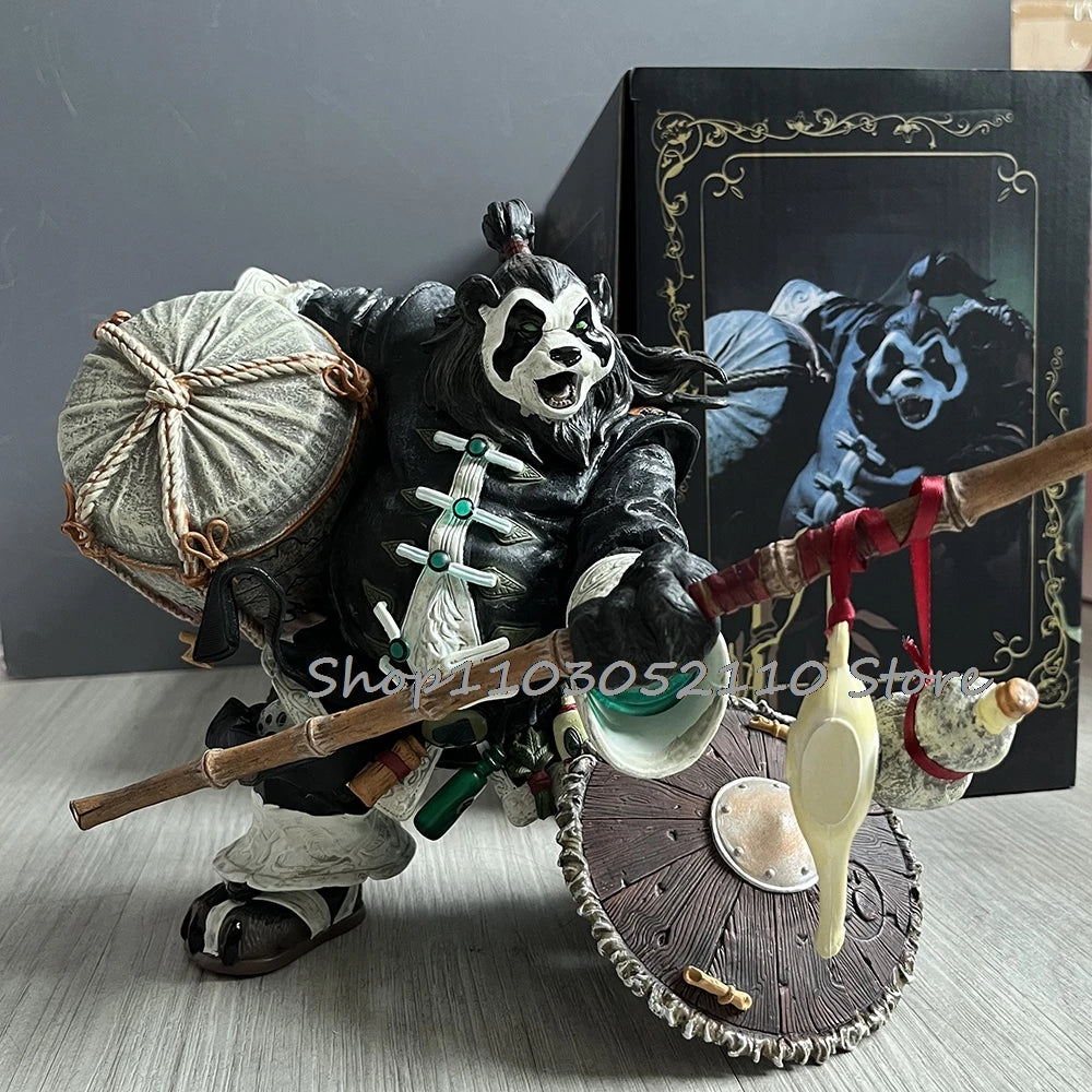 Anime World of Warcraft Game Pandaren Chen Figure Stormstout Panda Man Action Figure Collectable Model Toy Birthday Gifts