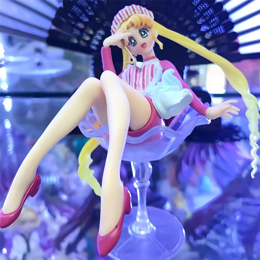 12cm Sailor Moon Anime Figures Tsukino Usagi Action Figurine Pvc Kawaii Cute Model Collection Statue Toys Cute Christmas Gifts