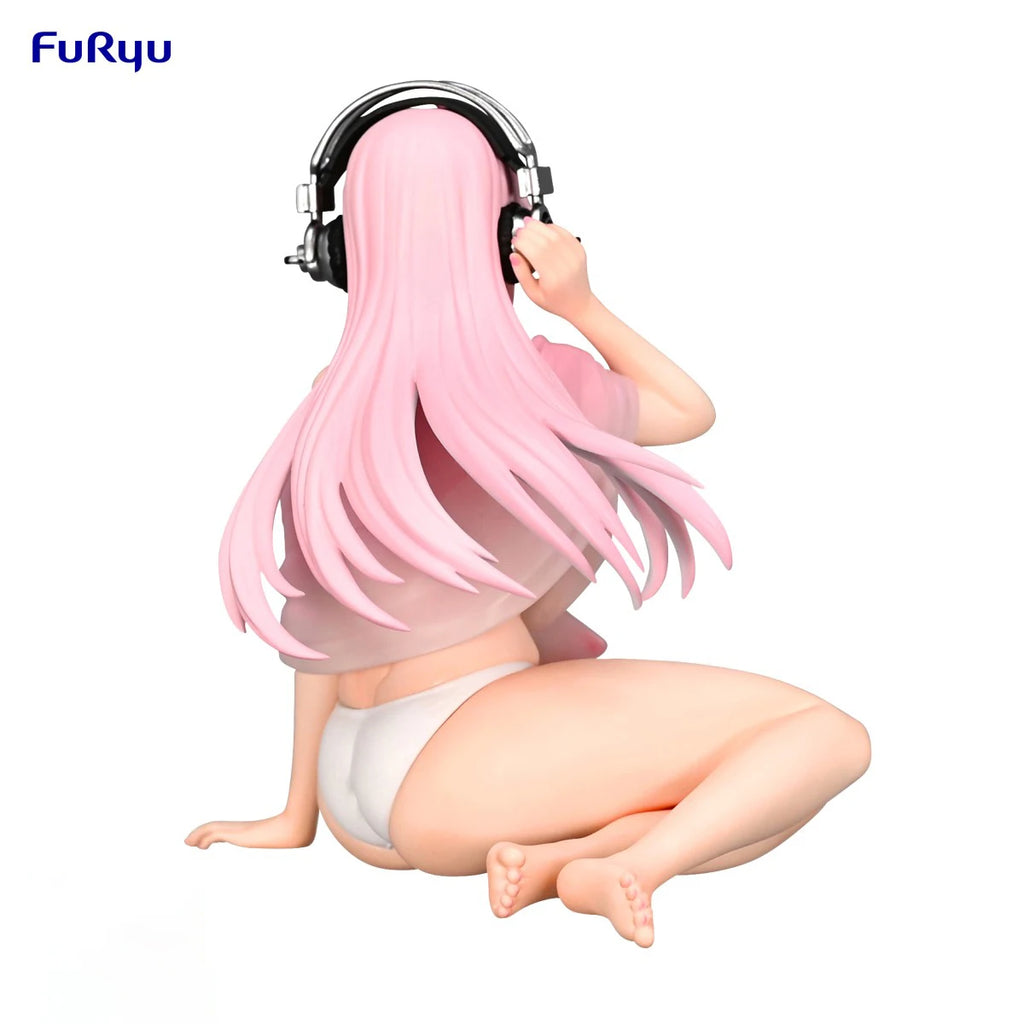 In Stock Original FuRyu Prepainted Noodle Stopper Figure SoniComi (Super Sonico) Sonico White Bikini Ver. Model Decoration