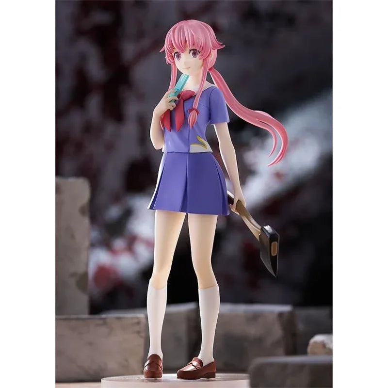 Original GSC Pop Up Parade Future Diary Pop Up Parade Yuno Gasai Yuno Gasai Limited Ver. Anime Figures Model Customized Gifts