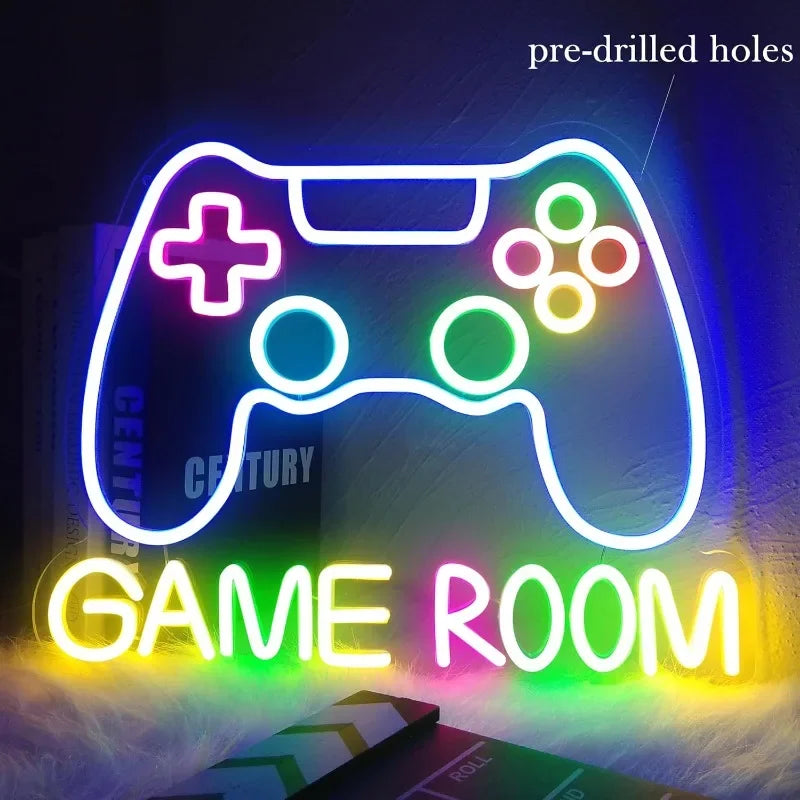 Gamer Neon for Gamer Room Decoration,LED Dimmable Light for Wall Decoration, Gamer Game Room Teen Boy Bedroom