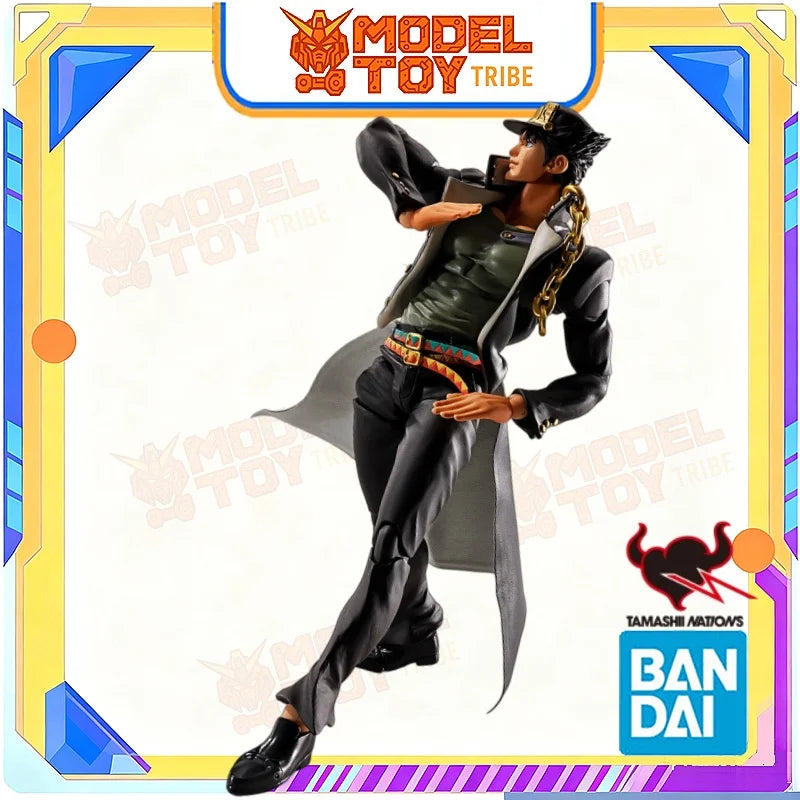 In-Stock Japan Bandai Original Anime JoJo's Bizarre Adventure SHF Jotaro Kujo about 170mm Action Figure Model Toy Collector Gift