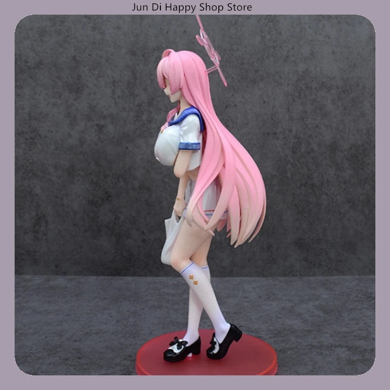 26cm Blue Archive Urawa Hanako Rainy Night School Uniform Standing Pose Anime Figure Model Statue Collection Desktop Decoration