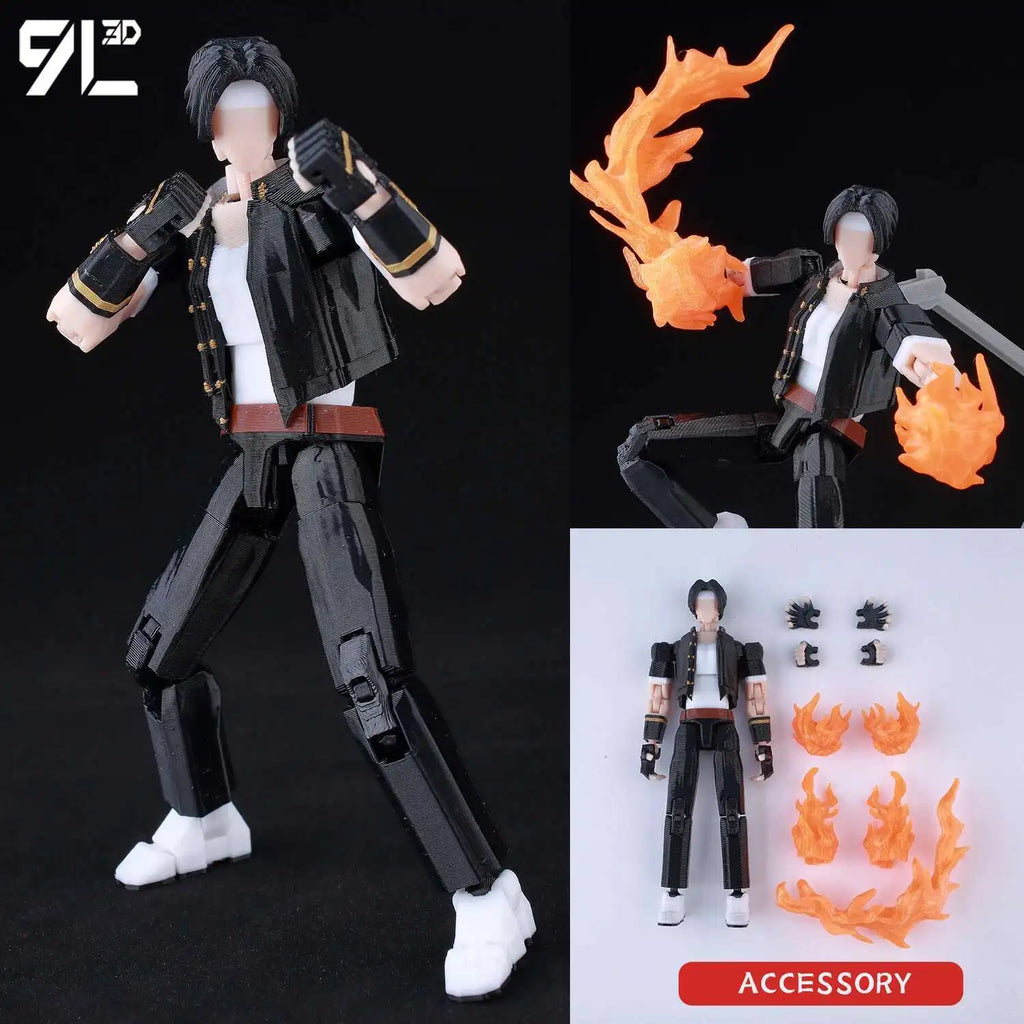 9L3D Cloud FFVII Figure Buster Sword Multi-Joint Articulated Lucky Dummy 13 Anime Action Model Posing Display Children Games toy