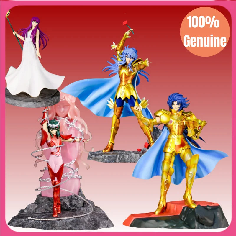 Genuine Saint Seiya Ichiban Kuji Another Prize Gemini Saga Pisces Aphrodite Athena Andromeda Shun Figure Collectible Gift Fans