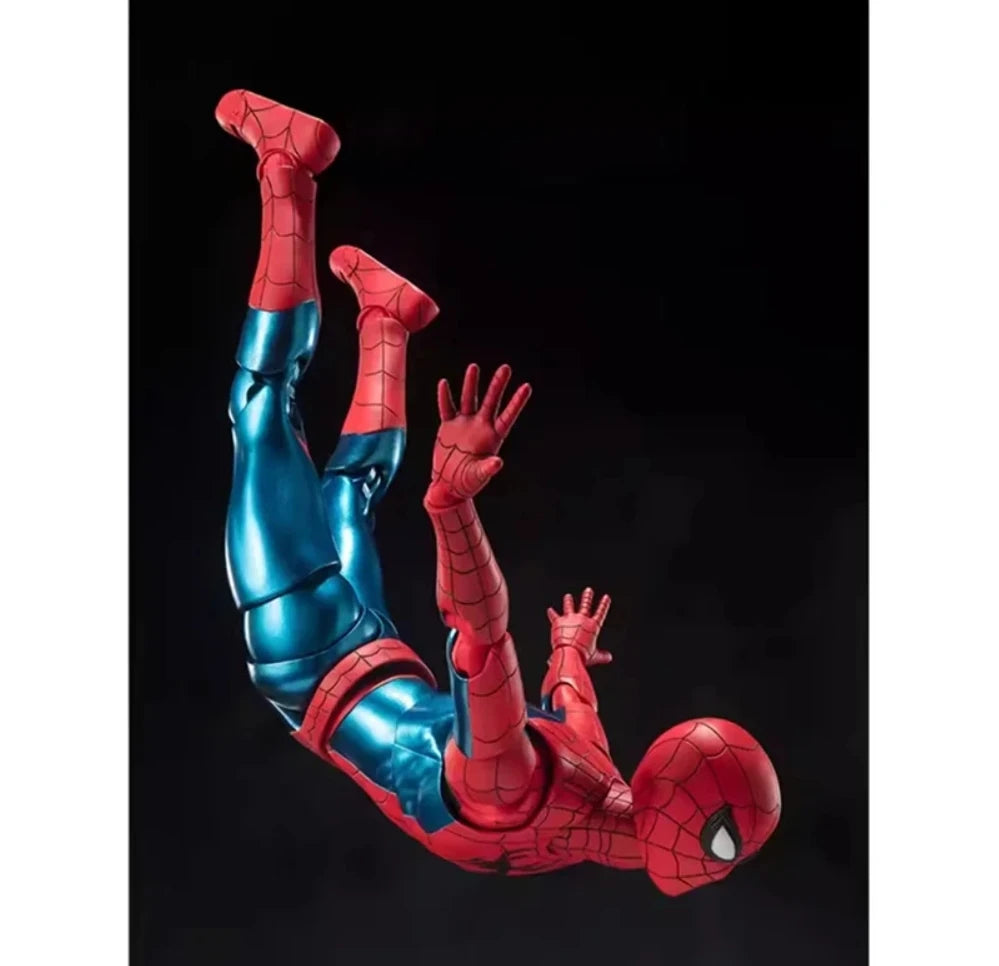100% Original SH Figuarts SHF SPIDER MAN No Way Home New Red Blue Suit Tom Holland In Stock Anime Action Figures Model Toy Figua