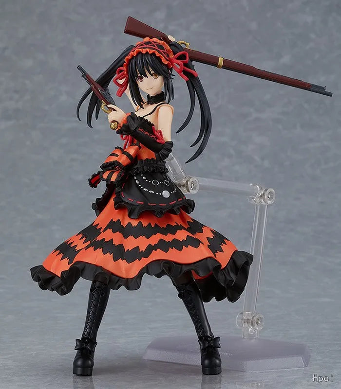 Max Factory Genuine Figma Series Date A Live III Anime Toy Model Kurumi Tokisaki 585 Mobile Model Toy Collectibles