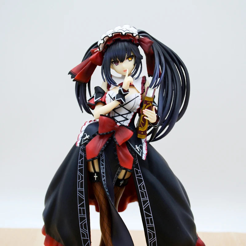 24cm KDcolle Date A Bullet Kurumi Tokisaki Anime Figure Date A Live Yatogami Tohka Bunny Girl Action Figure Adult Model Doll Toy