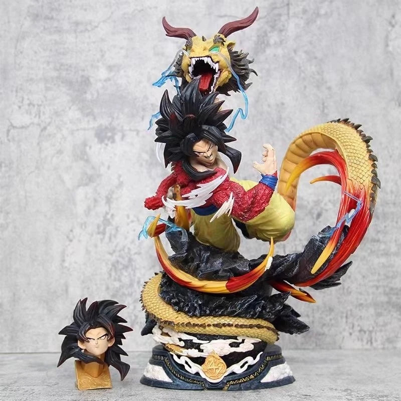 New 43cm Dragon Ball Anime Figure Super Saiyan Son Goku Peripheral PVC Model Statue Desktop Decorate Ornaments Birthday Gift Toy