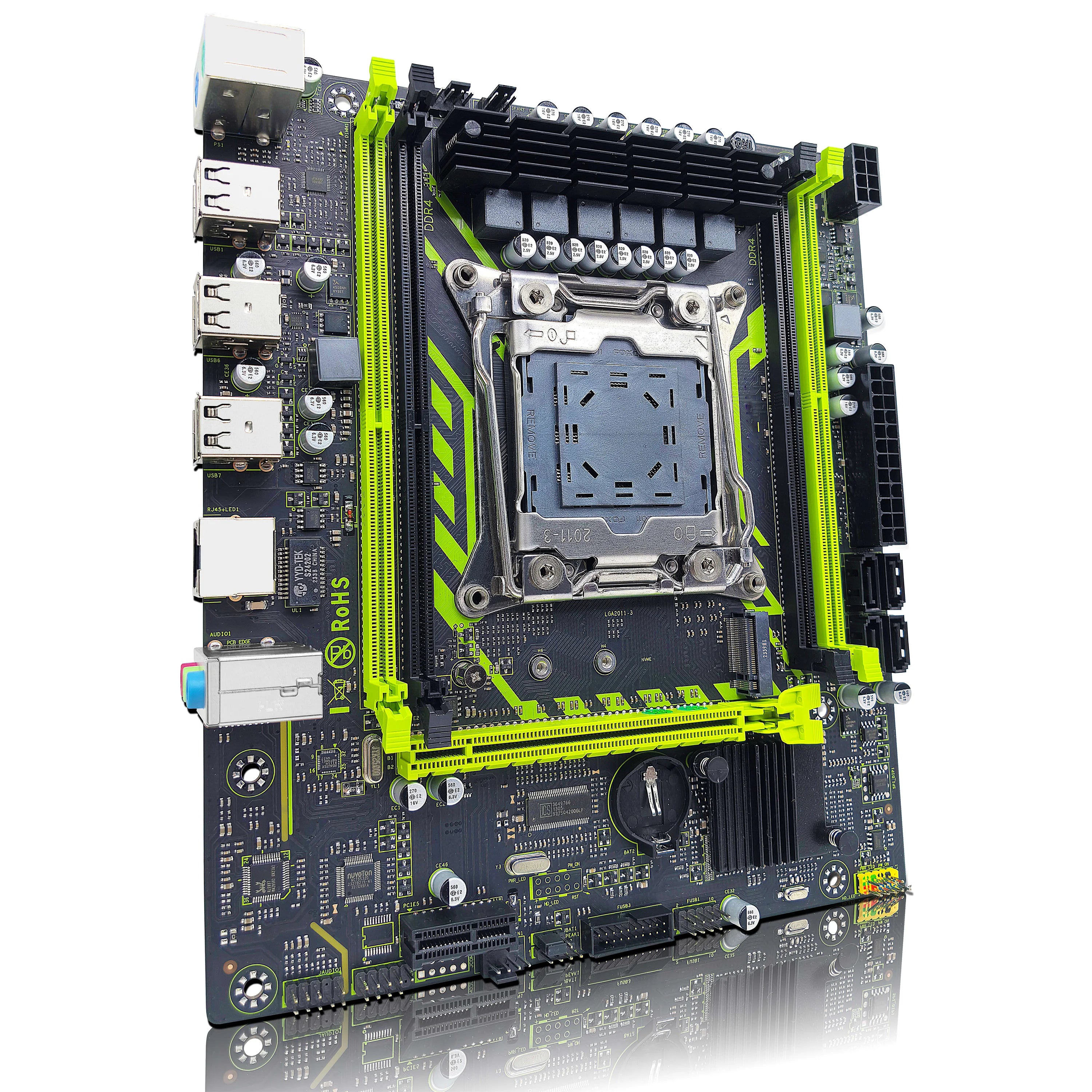 ZSUS X99 Gaming Motherboard Dual Channel DDR4 Memory PCIEx16 LGA2011-3 Support M.2 NVME for Desktop Computer Components