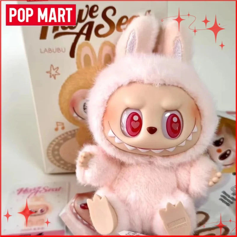 Genuine POP MART Labubu V1 V2 V3 Macarons Have A Seat Big Into Energy Coca Cola Series Vinyl Plush Pendant Blind Box Plush Toys
