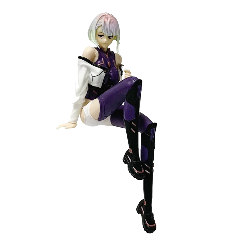 Anime Game 17cm Lucy Figure sitting posture Model Toy Birthday Gift Collection Aciton Figure Desk Decoration Gift