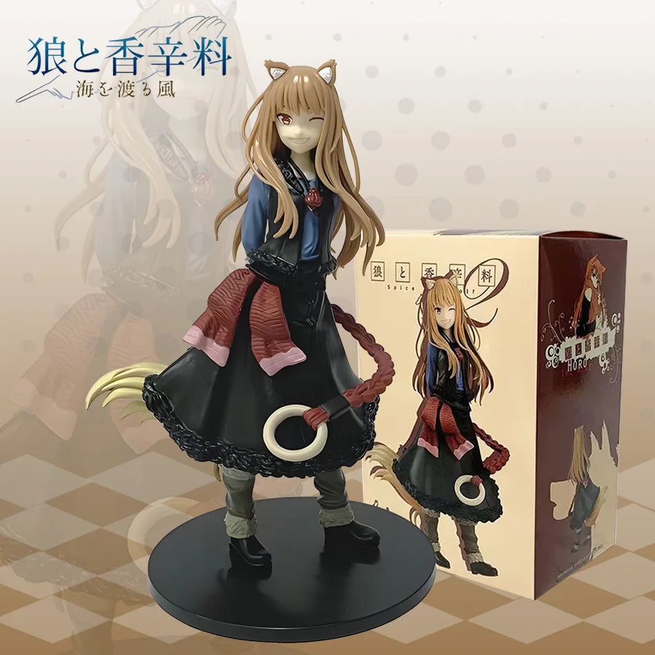 17CM Spice And Wolf Horo PVC Аниме figuras de acción modelo colección ornamento Anime dibujos animados modelo juguete para regal