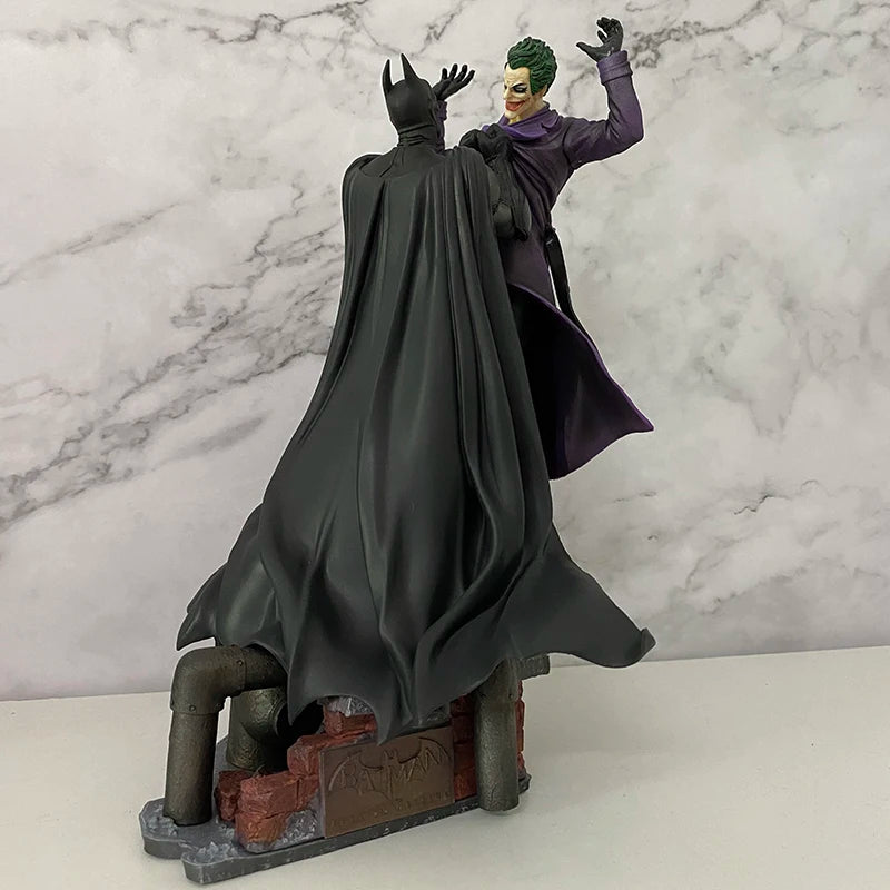 Batman VS Joker Action Figure Arkham Comic Anime Bruce Wayne Joker Figure With Base Big Statue Collection Model Halloween Gifts