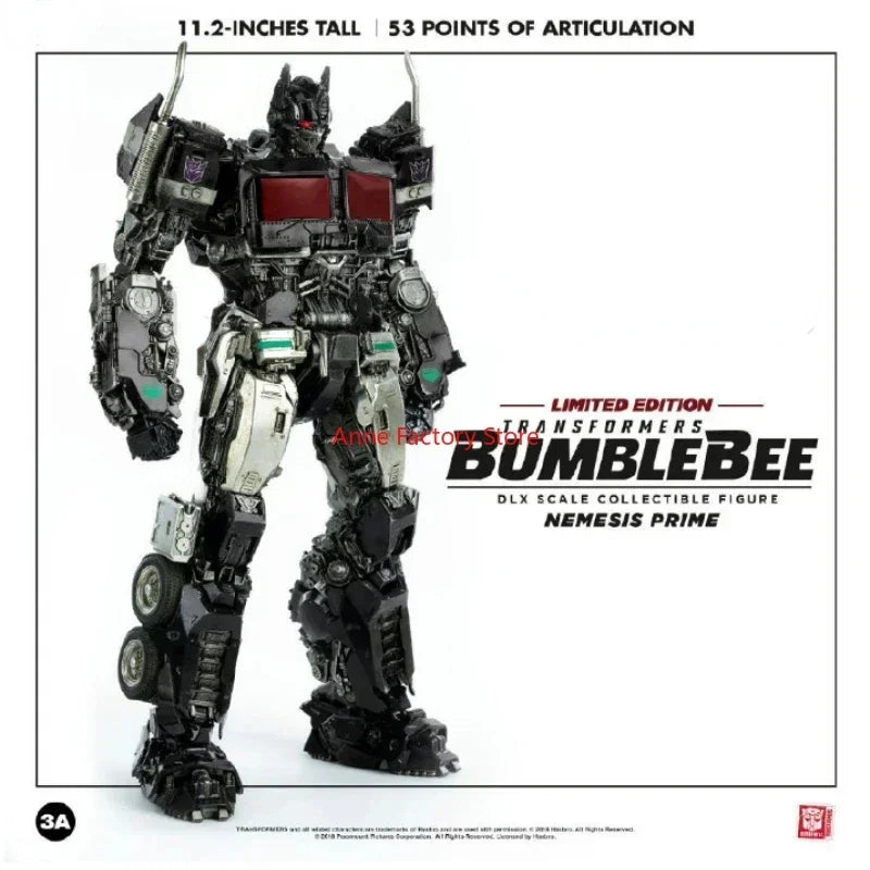 In Stock New Original Threezero 3A DLX Transformation Nemesis Prime Limited Edition 11.2inches/28.5cm  Action Figure Toy