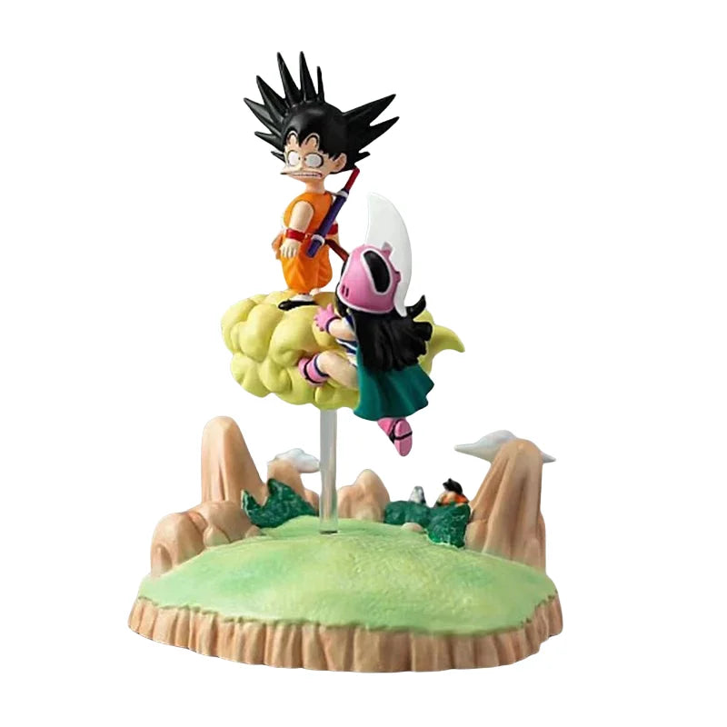 8 cm/3,14 in Anime Dragon Ball Z Figur Goku &amp; Chichi Figur Statue Sammler Modell Spielzeug Geschenk