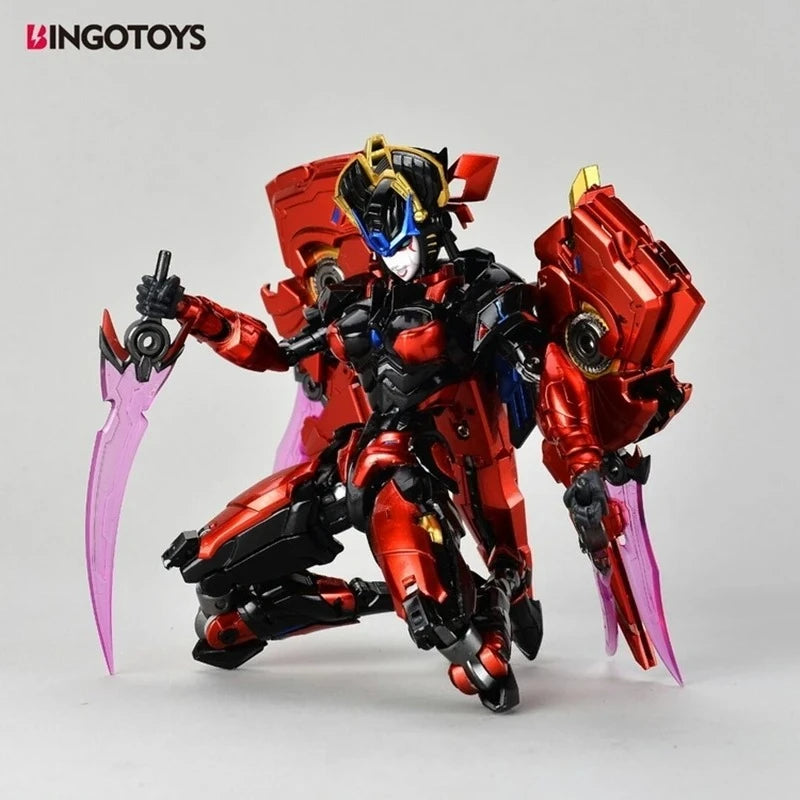 Brand New in Stock Bingotoys BT-02 Wind Girl Transformable BT02 Articulated Mecha Girl Figure, Birthday Gift and Collectible
