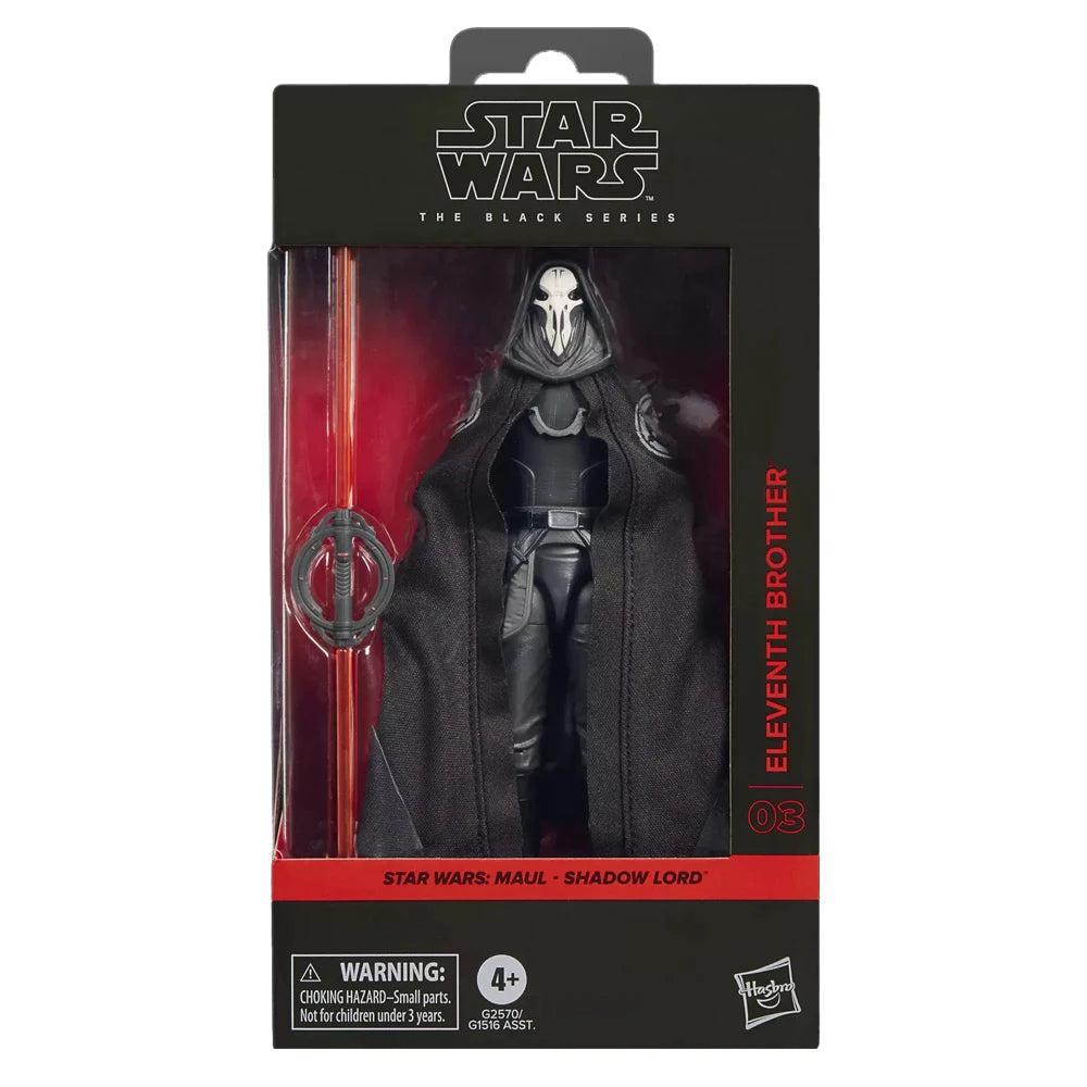Original NEW Hasbro STAR WARS The Black Series Eleventh Brother (Maul- Shadow Lord) 15cm Action Anime Figure Model Ornament Toys