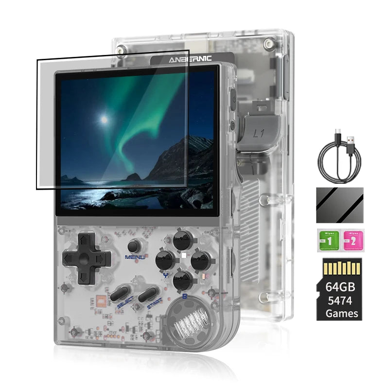 ANBERNIC RG35XX Handheld-Spiel-Player Linux Dual OS Offizielles GarlicOS 2600 mAh 3,5 Zoll IPS HD TV-Ausgang Tragbare Retro-Gaming-Konsole