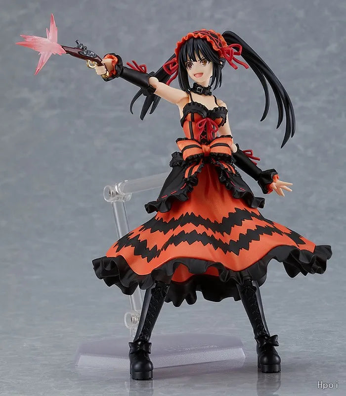 Max Factory Genuine Figma Series Date A Live III Anime Toy Model Kurumi Tokisaki 585 Mobile Model Toy Collectibles