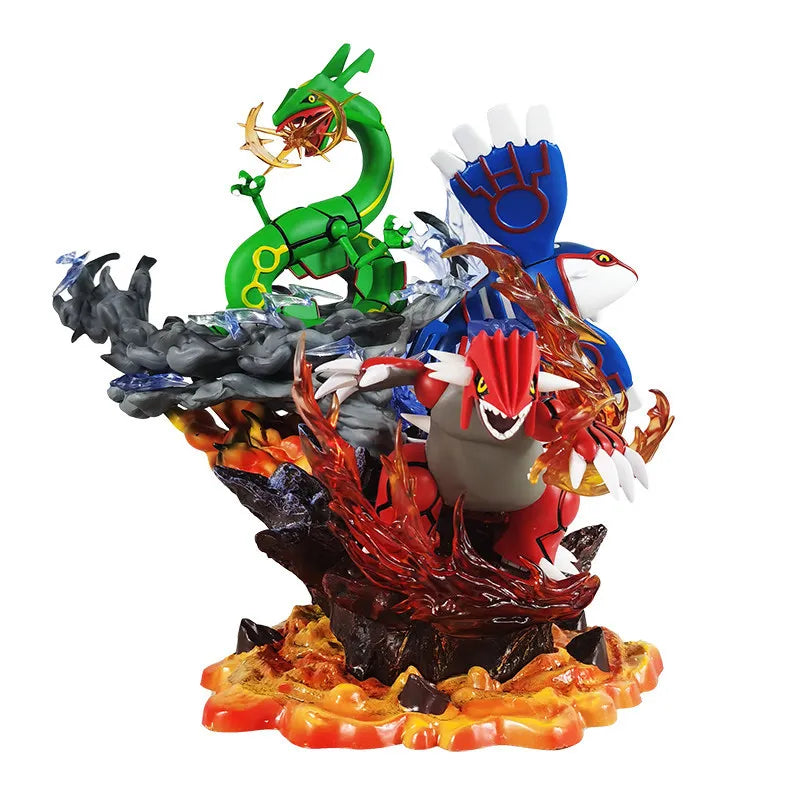 Cute Cartoon Pokemon Game Anime Surrounding Statue Ornaments Fengyuan Three Gods Guraduo Gaioka Empty Seat Manual Large Gift