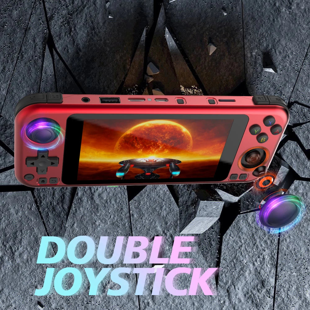 NEW R50pro Retro Handheld Game Console 5 inch IPS High definition Touch screen nostalgic Metal Body, 4000mAh Long battery Life