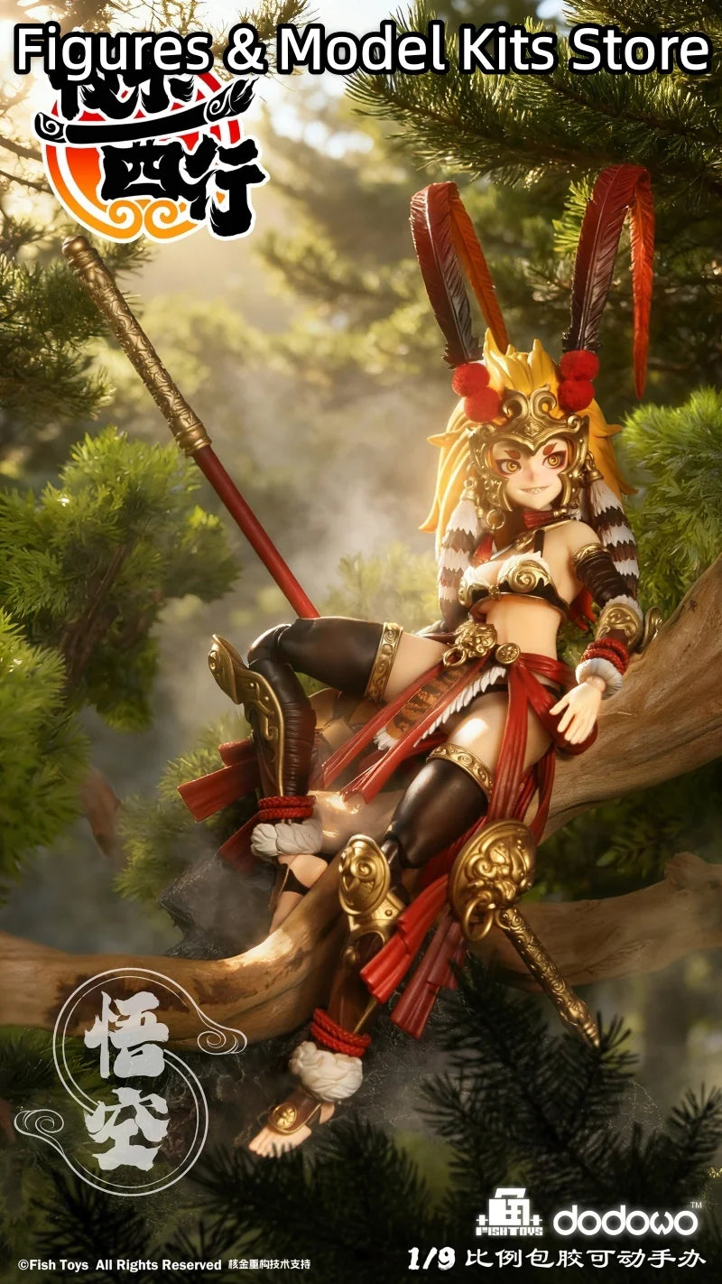 【Pre-Sale】 Dodowo X Fish Toys Journey to the West Wukong 1/9 Girl Action Model Collectible Figure Toys