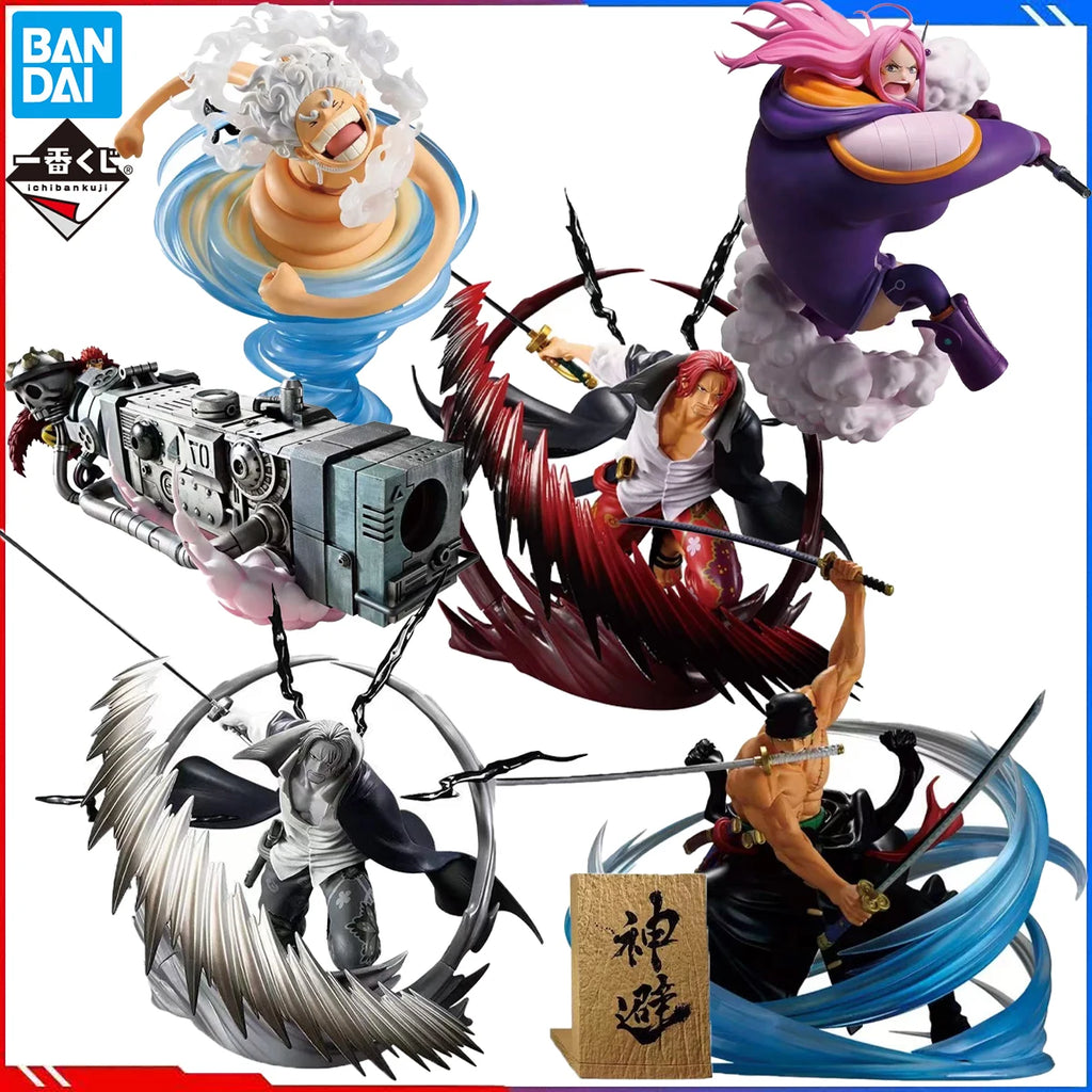 100% in Stock Original Bandai Spirits Ichiban Kuji One Piece Akagami No Shanks Monkey D. Luffy Jewelry Bonney Roronoa Zoro