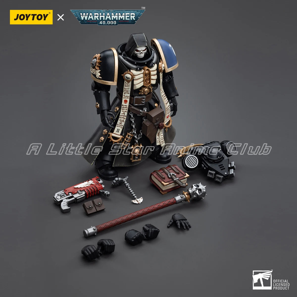 In Stock JOYTOY WARHAMMER 40000 1/18 Action Figure Ultramarines Primaris Chaplain Brother Varus Model Collection Toys