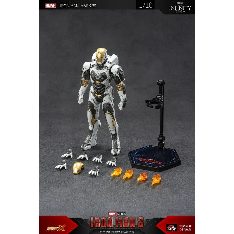 Original ZD TOYS MARVEL Iron Man Iron Man MK39 No lights Anime Figure Toys Model Ornaments