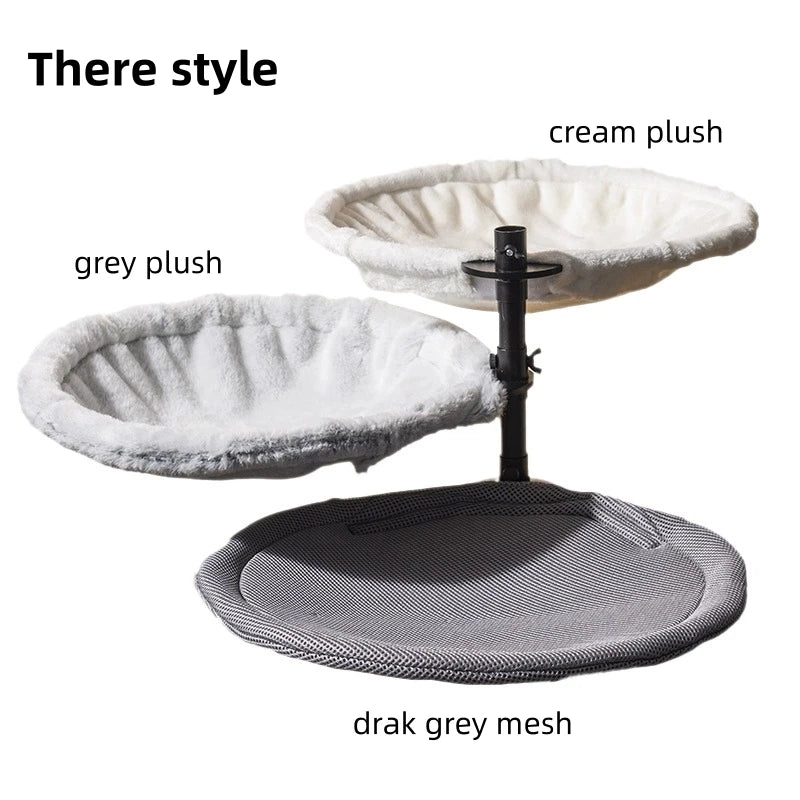 Cat Desk Bed, A layer Desk Cats Perch,Cat Cave Bed Large,Steel Frame,15 inch,Load 50 LBS,Comfortable Pet Bed,Ultra-Soft Fabric