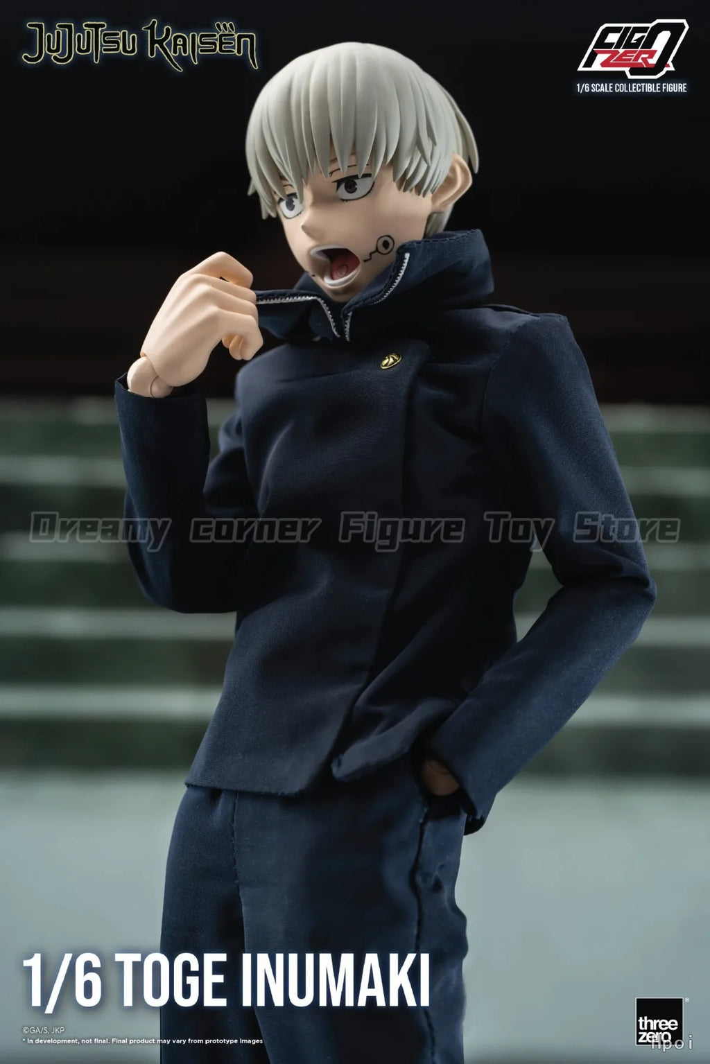 【In Stock】Original Threezero FigZero Jujutsu Kaisen Toge Inumaki 1/6 Action Figure Toy Model Collection