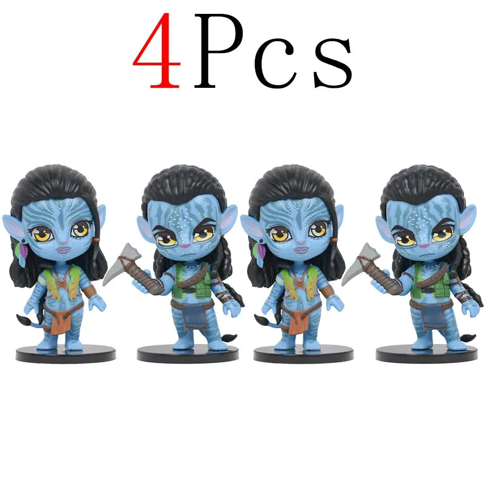 New popular Avatar: Fire and Ash cute Q-version figurine Jake Sully Neytiri PVC Figure Model Toys birthday gift Christmas gift