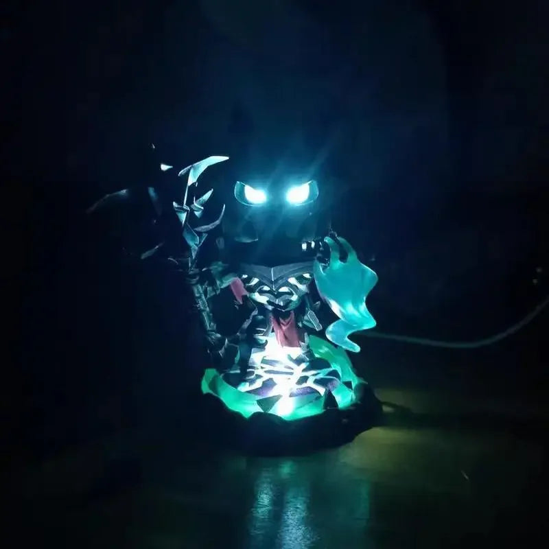 Inventory Game League of Legends Mordekaiser Anime Peripheral Led Illuminated Model Figure Decoration Doll Collectibles Gifts